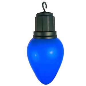 Large 13" Blow Mold Bulb Light White LED Holiday Jumbo Christmas Ornaments